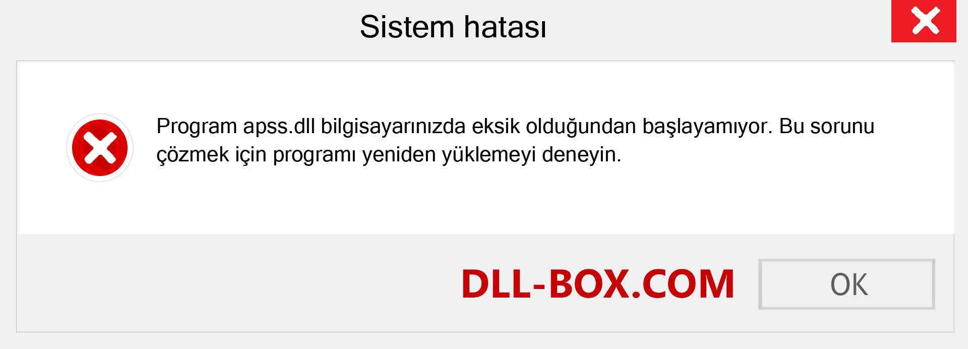 apss.dll dosyası eksik mi? Windows 7, 8, 10 için İndirin - Windows'ta apss dll Eksik Hatasını Düzeltin, fotoğraflar, resimler